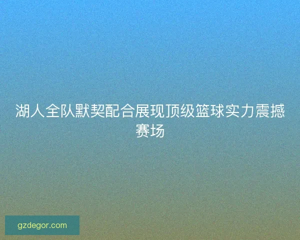 湖人全队默契配合展现顶级篮球实力震撼赛场